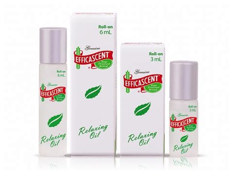 Efficascent Relaxing Oil calms the body’s stressed nerves .